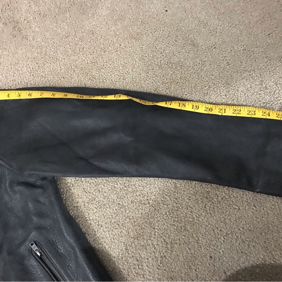 NWT FRYE DETACHABLE HOOD LEATHER JACKET - Picture 4 of 9